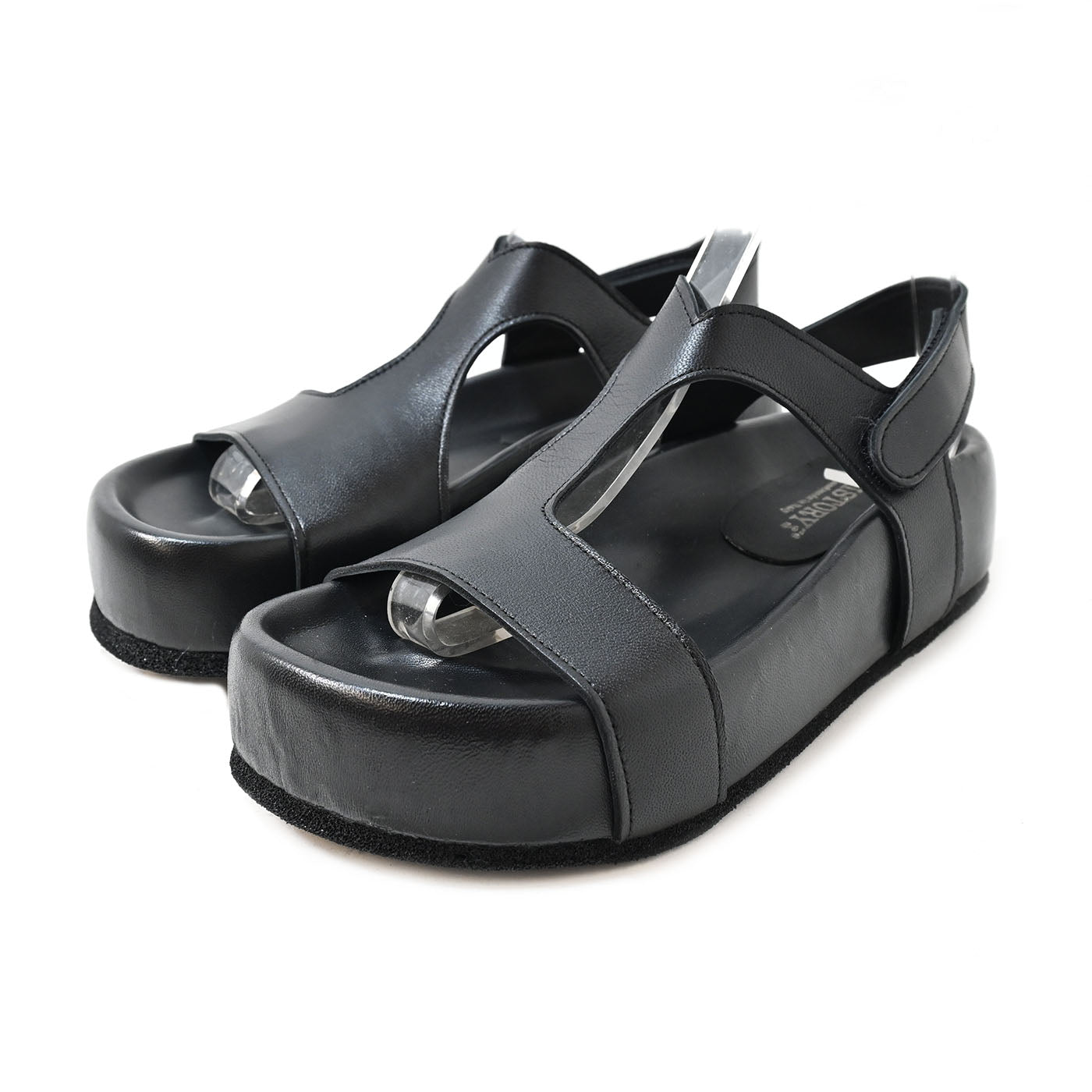 AIDA 03 - sandals-leather-black