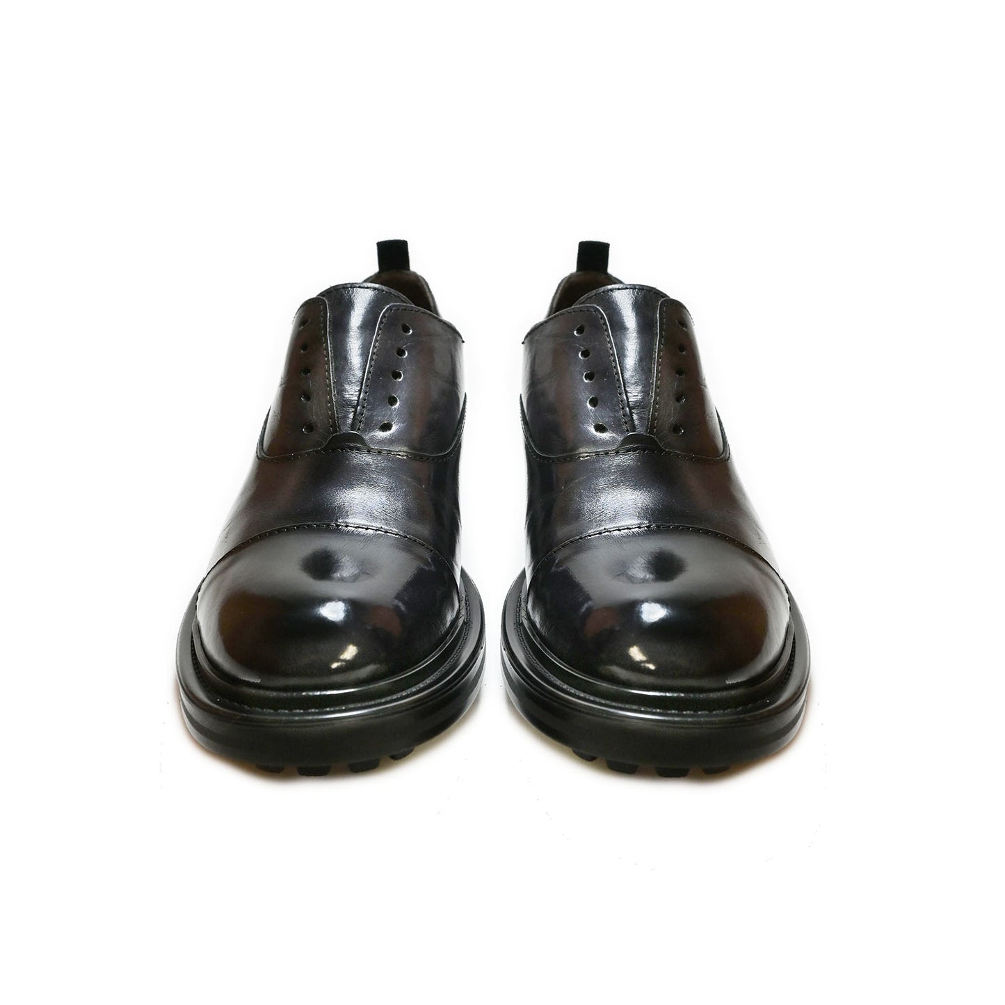BRIDGE 04 - british shoes leather BLACK - History541