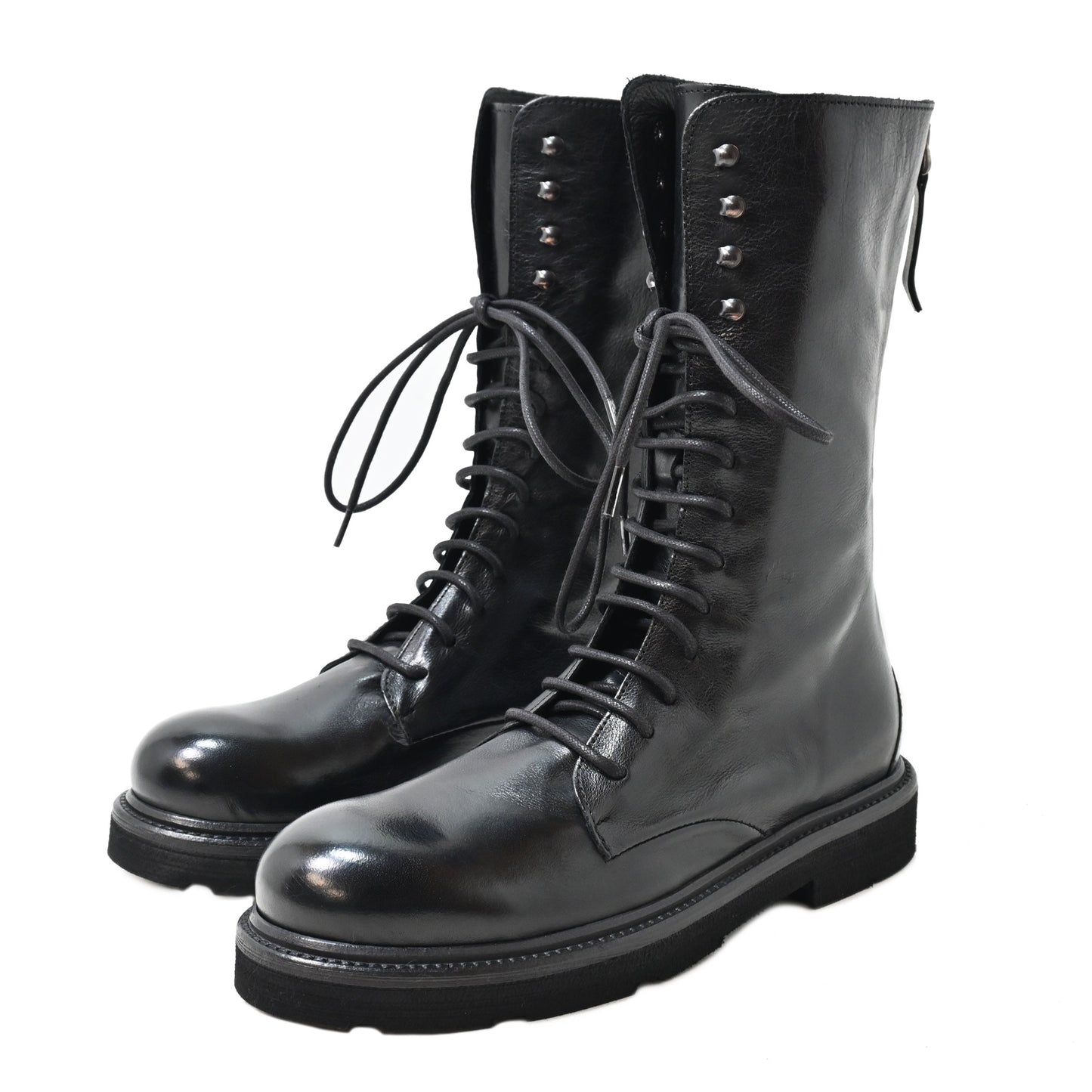 XLALBA 6026 - amphibian boot leather BLACK - History541