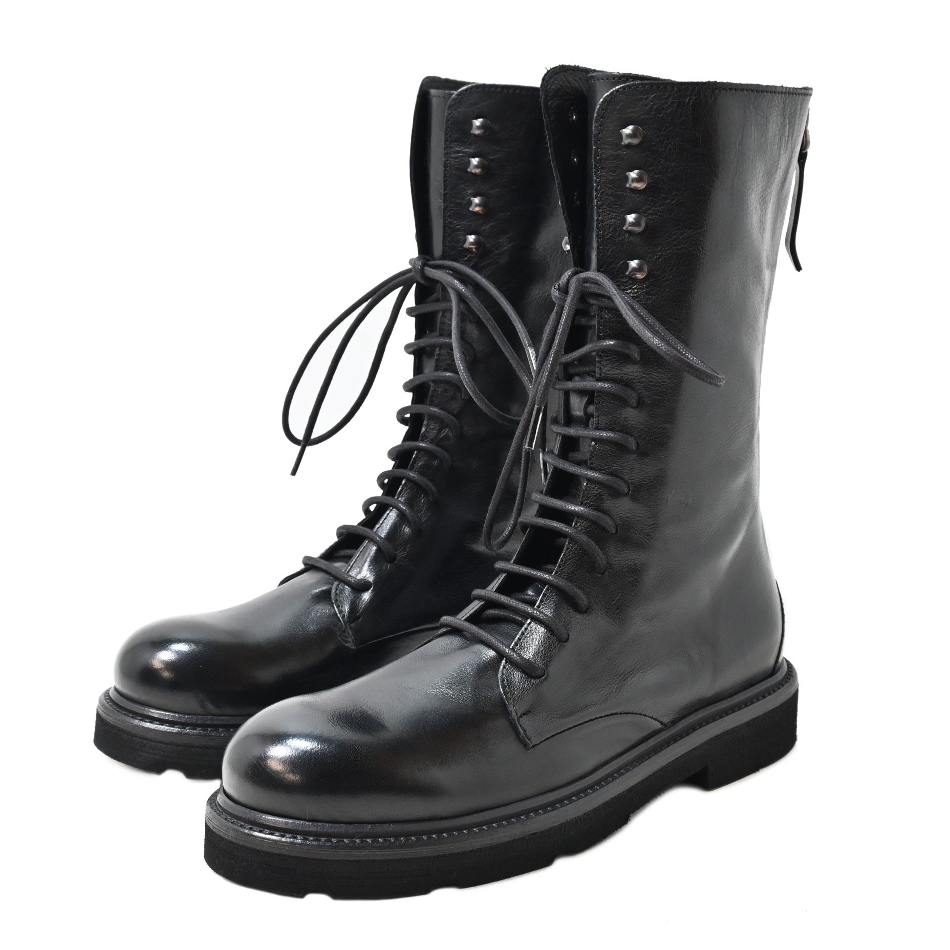 XLALBA 6026 - amphibian boot leather BLACK - History541