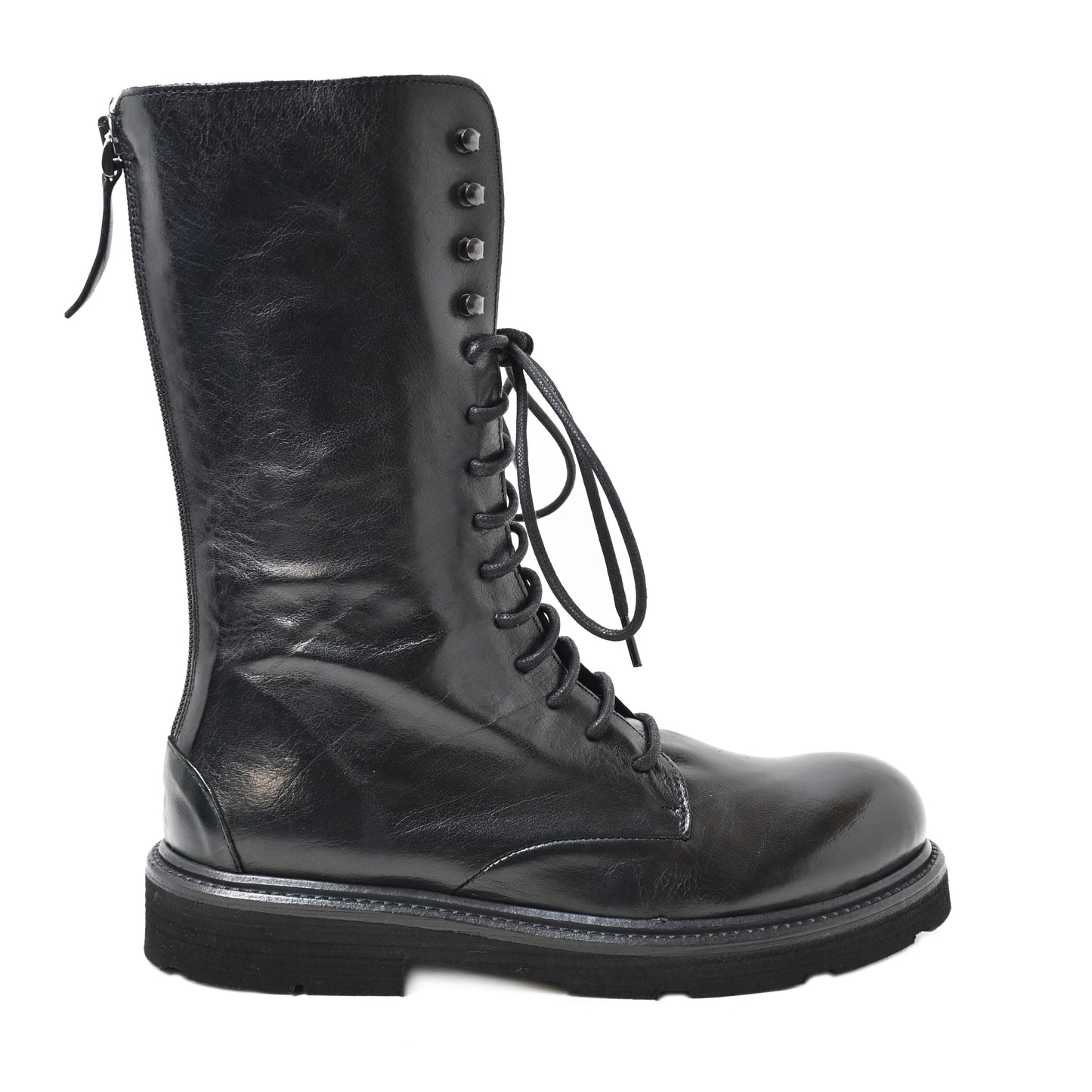 XLALBA 6026 - amphibian boot leather BLACK - History541