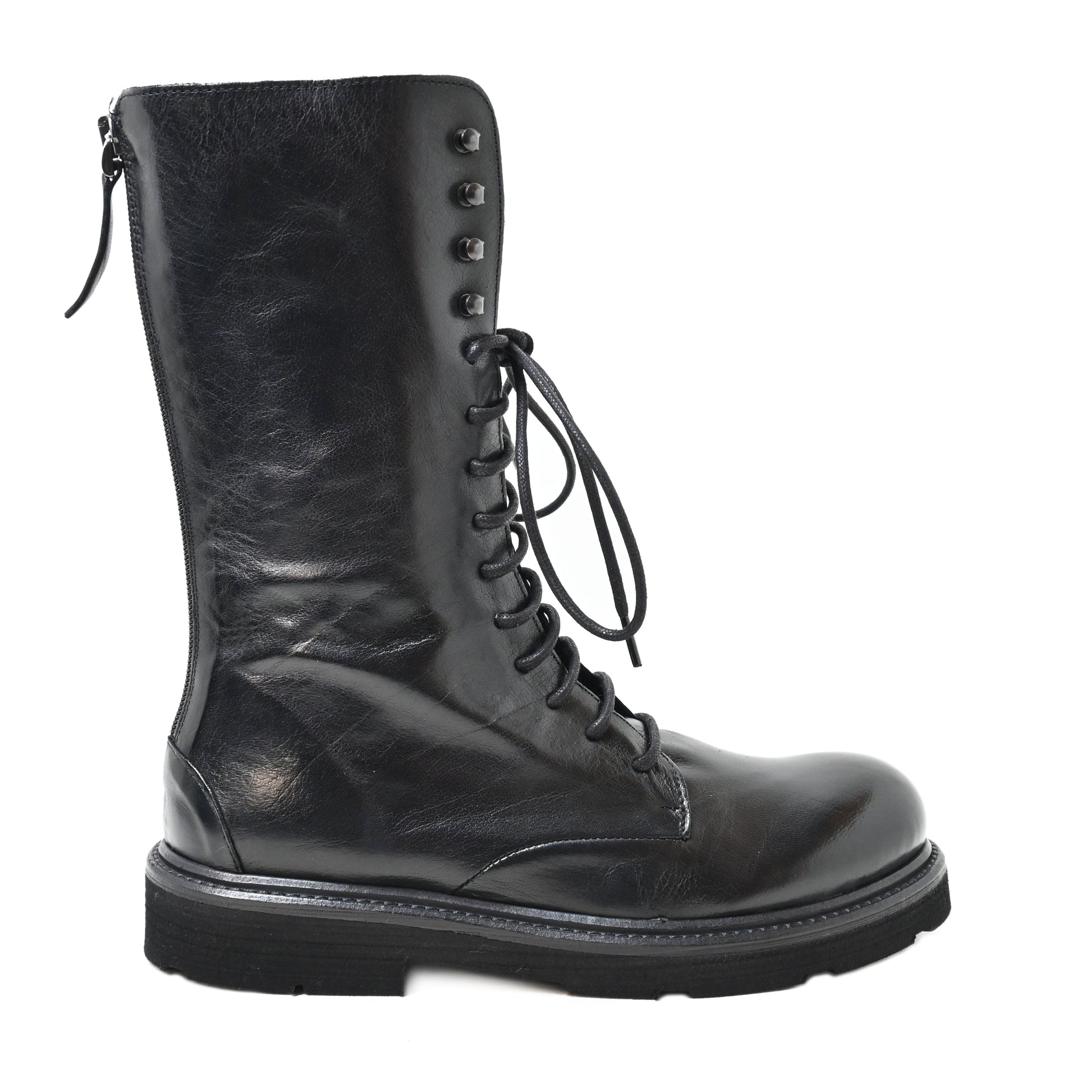 XLALBA 6026 - amphibian boot leather BLACK - History541