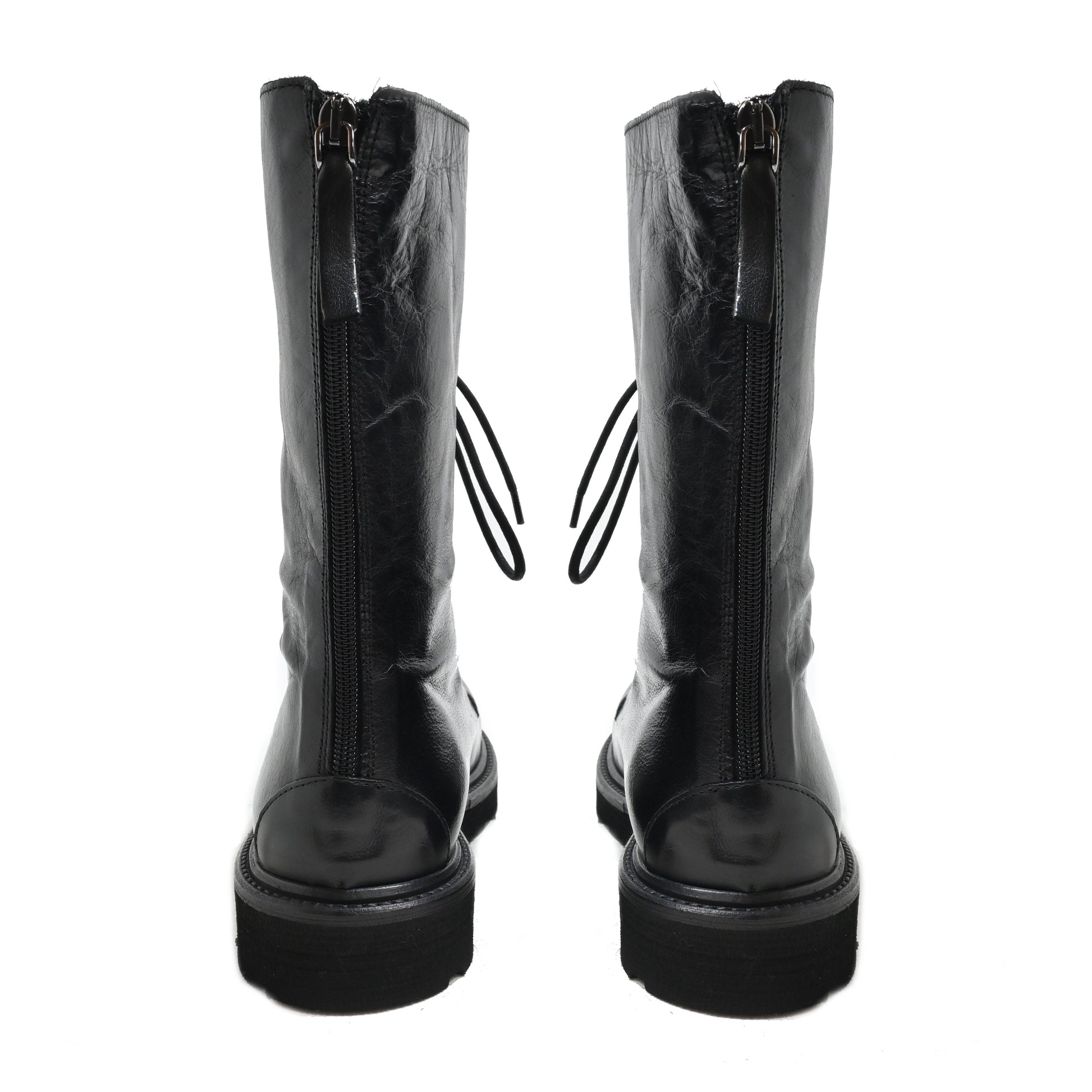 XLALBA 6026 - amphibian boot leather BLACK - History541