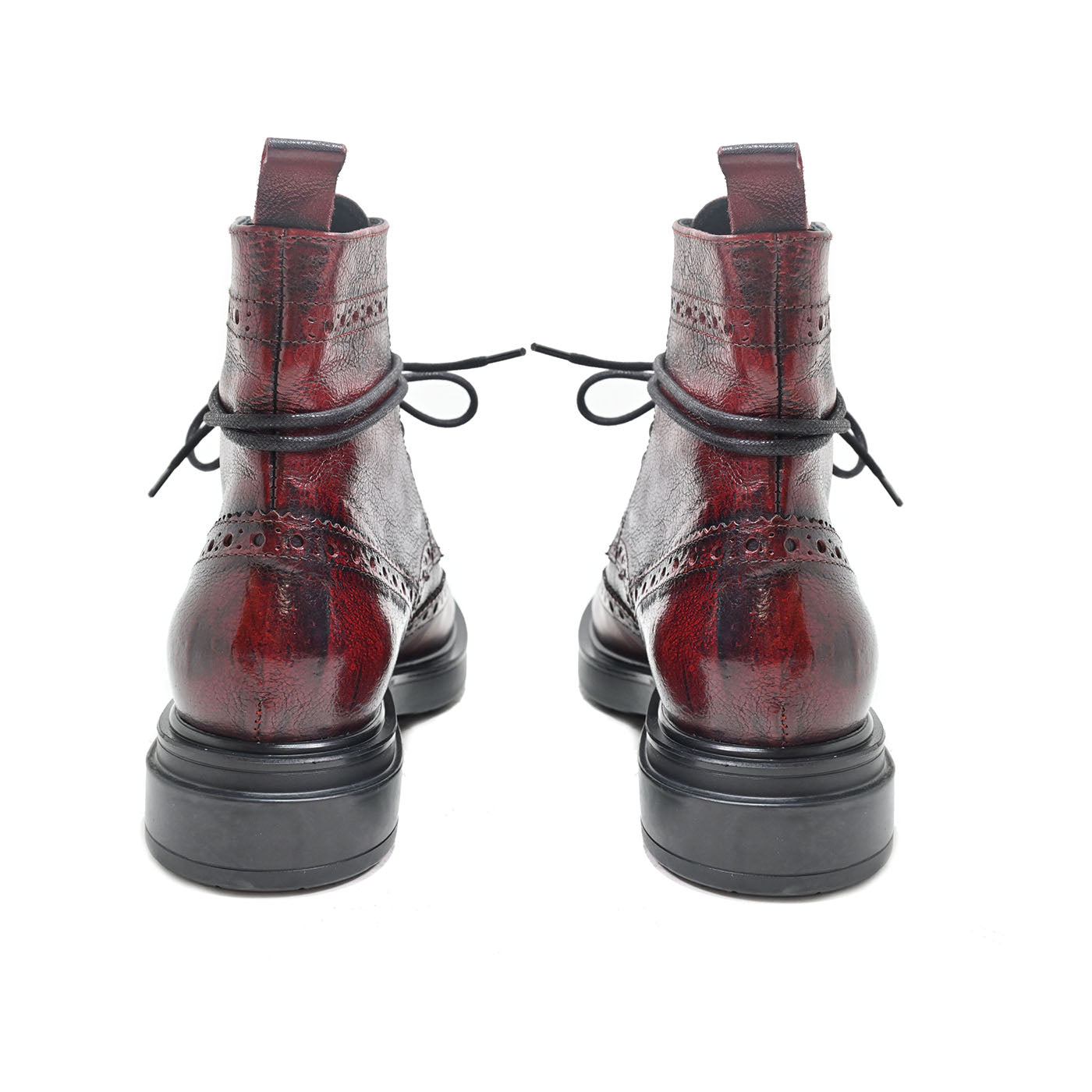 LELA 02 - lace-up ankle boots leather RUBY - History541