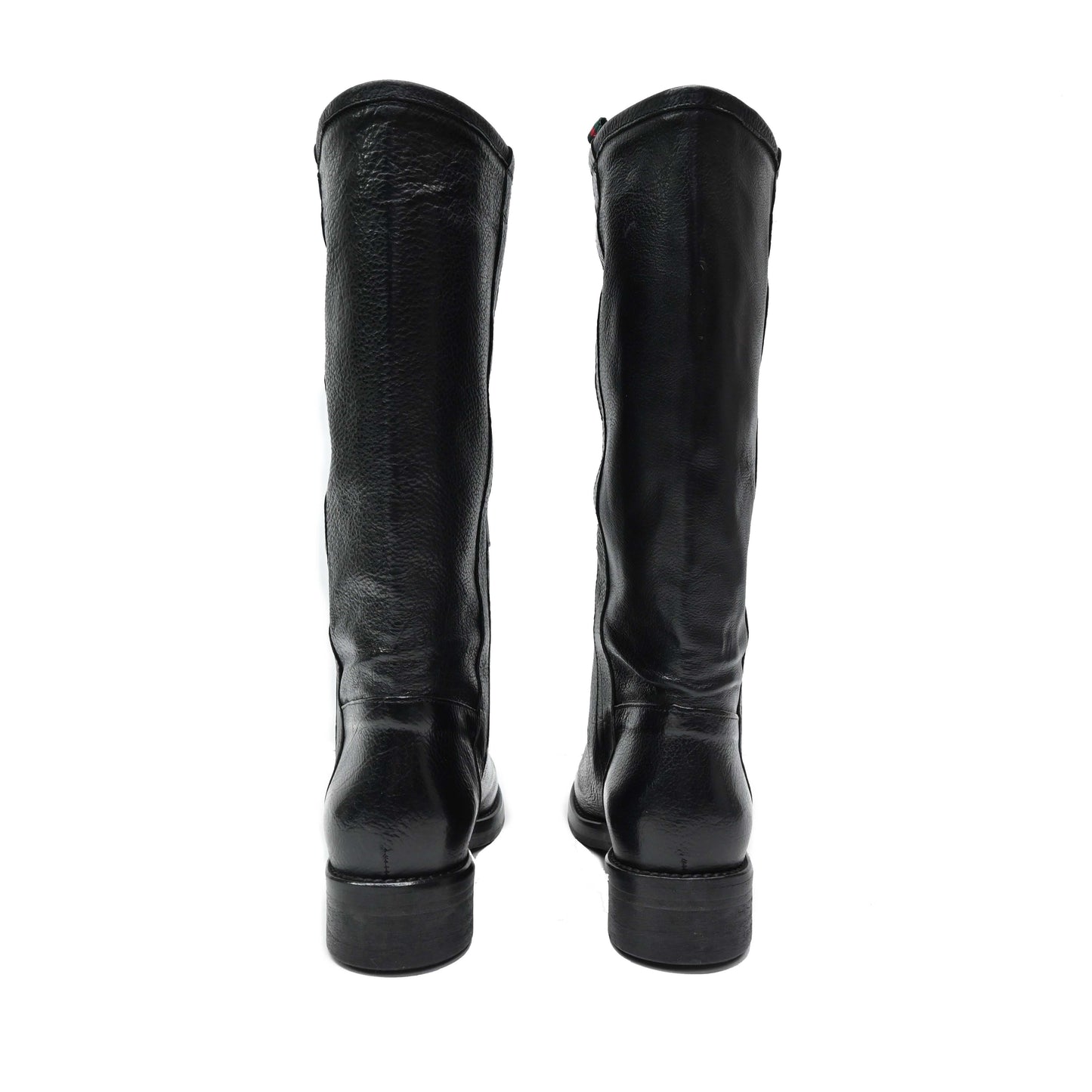 ALEX 02 - Horse Boots Mid Leather BLACK - History541