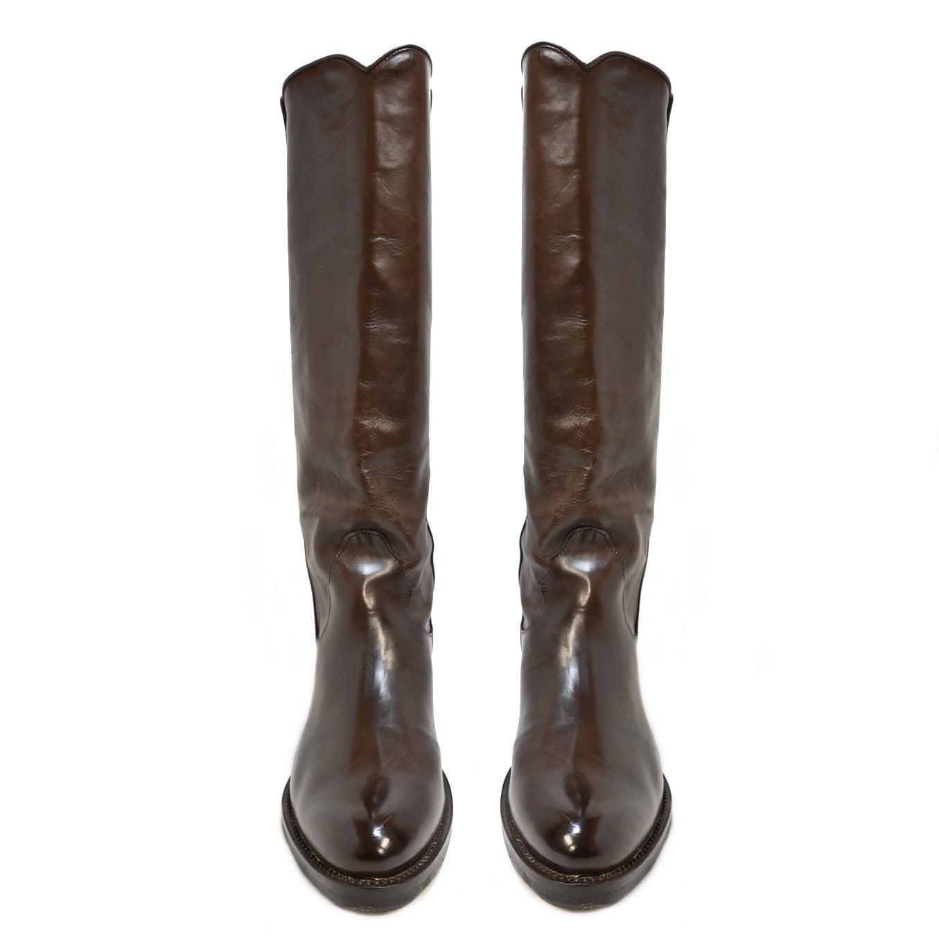 DOOR 02 - woman boots leather MOKA - History541