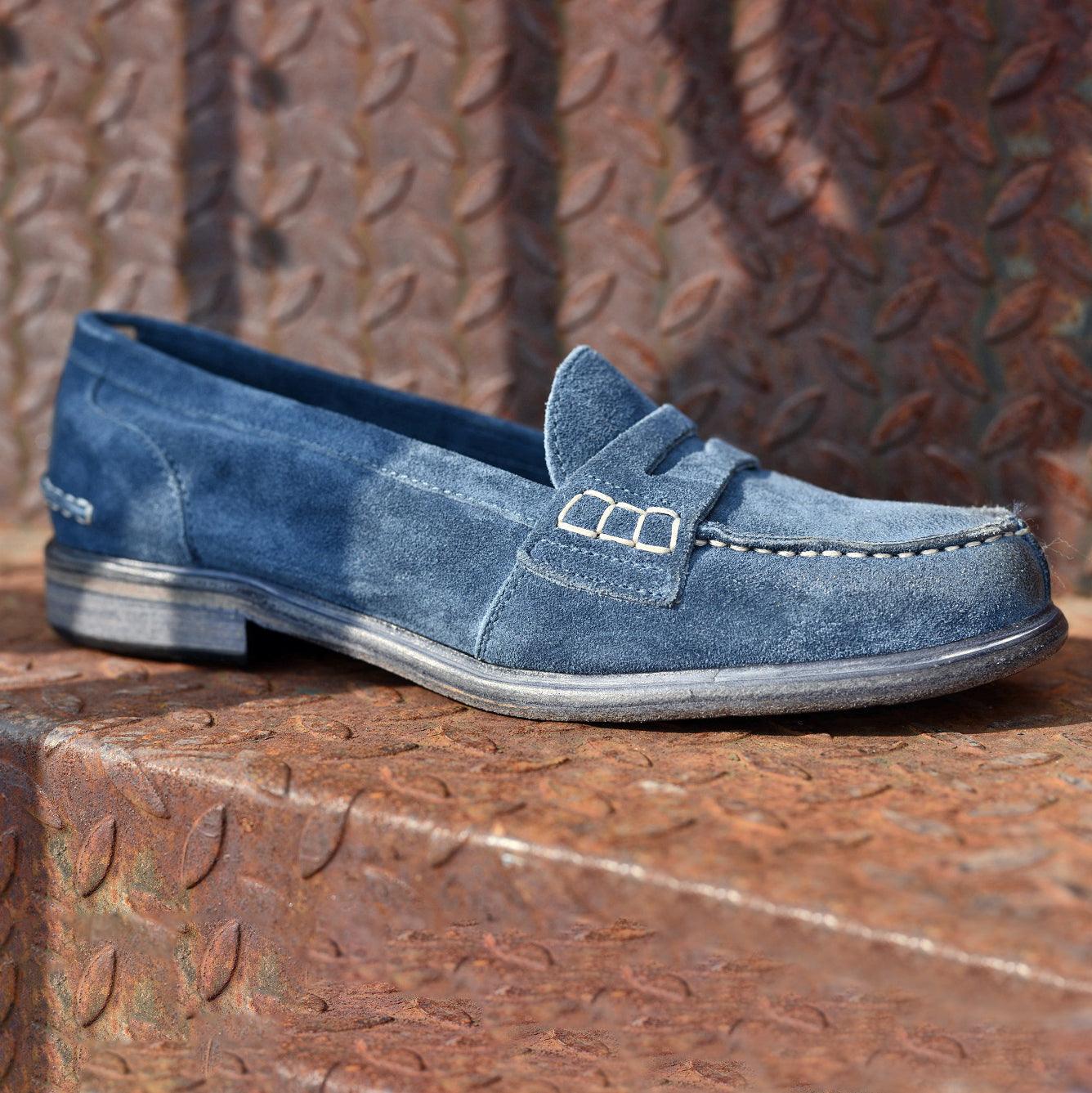 PRA 200 - Suede SHOES BLUEBERRY - History541