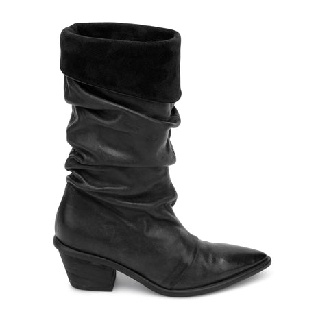 ALICE 06 - stivale pelle NERO