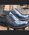 BRIDGE 04 - british shoes leather BLACK - History541