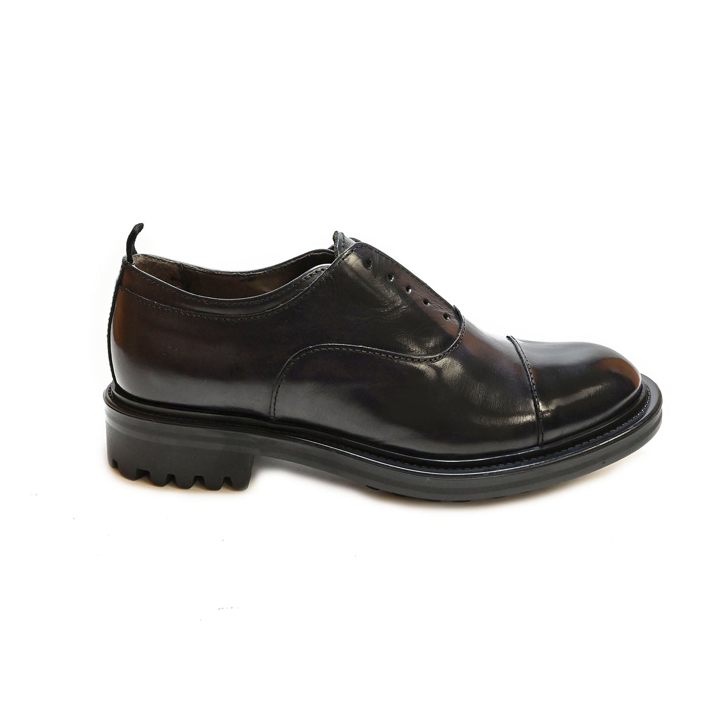 BRIDGE 04 - british shoes leather BLACK - History541
