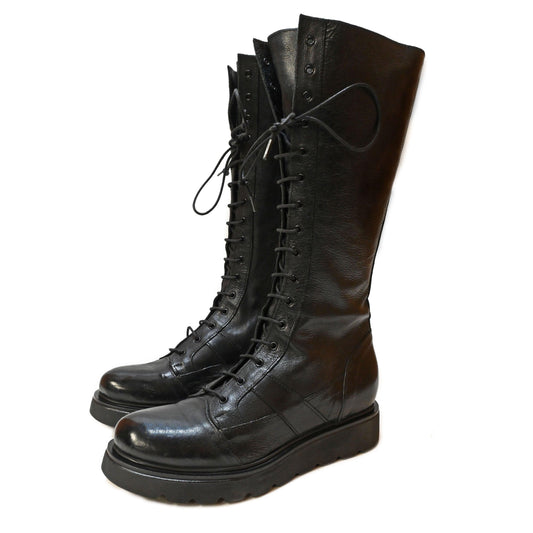 RICH 27 - amphibian boot leather BLACK - History541
