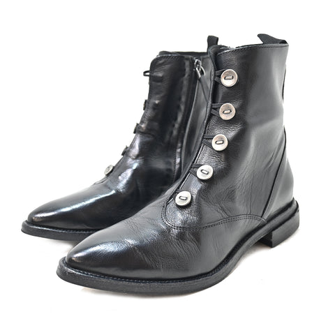 FRIDA 07 - stivaletti pelle NERO