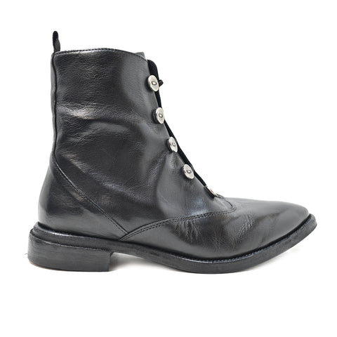 FRIDA 07 - stivaletti pelle NERO