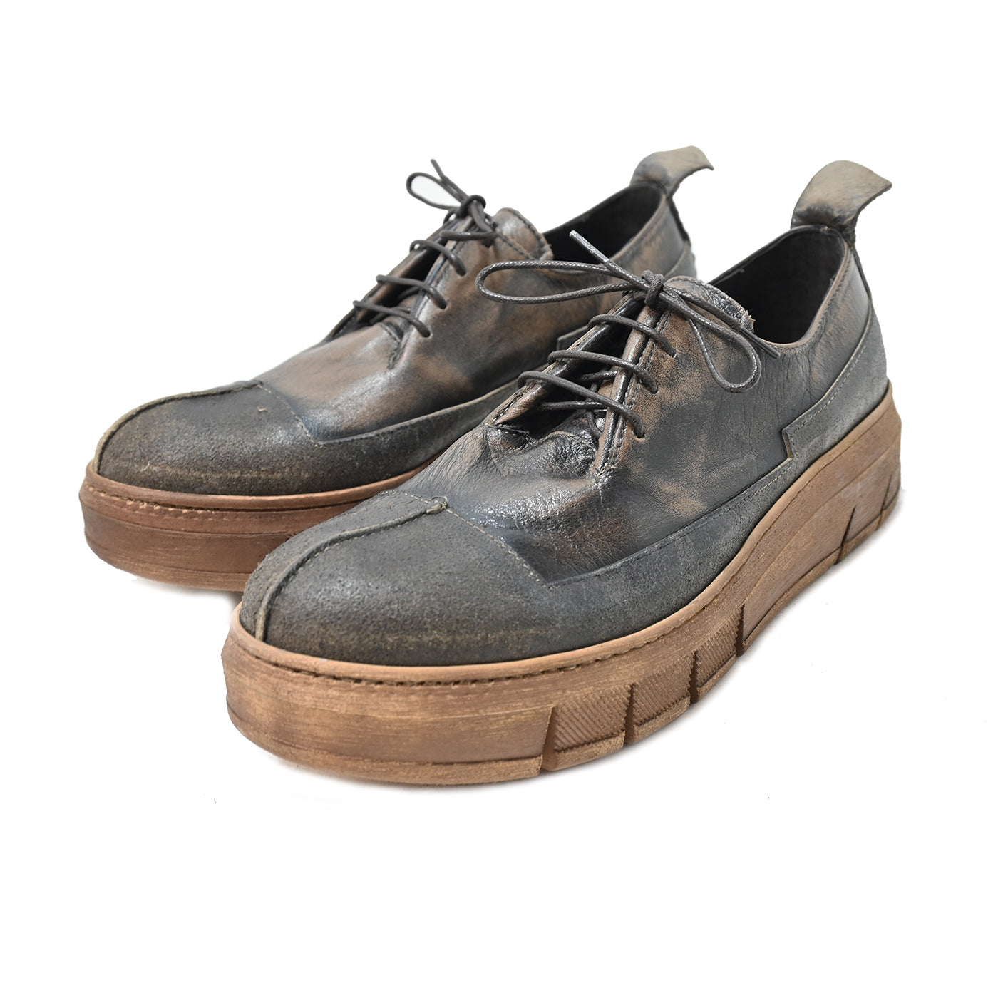 PEPPER 02 -  laced shoes leather MUD