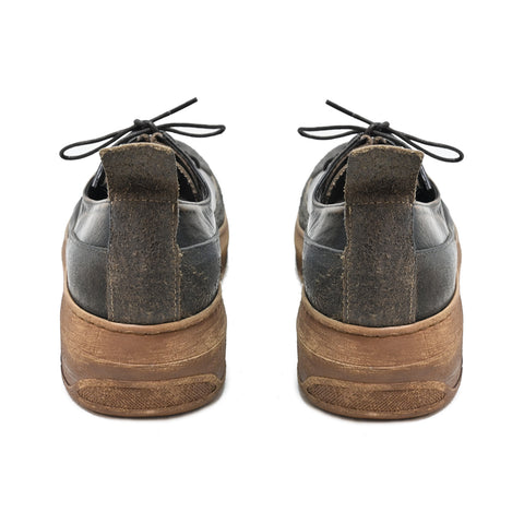 PEPPER 02 - laced shoes leather MUD