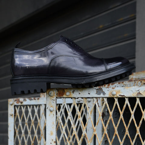 BRIDGE 04 - british shoes leather BLACK - History541