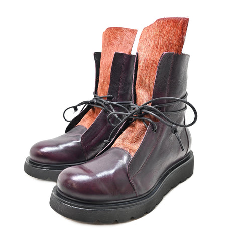 RICH 04 amphibian leather + horsy BORDEAUX