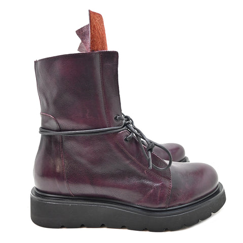 RICH 04 amphibian leather + horsy BORDEAUX