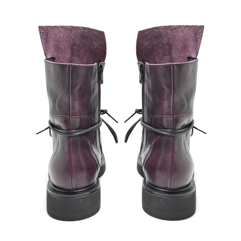 RICH 04 amphibian leather + horsy BORDEAUX