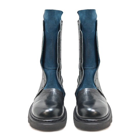 LIVIA 04 - amphibian leather + ATLANTICK suede