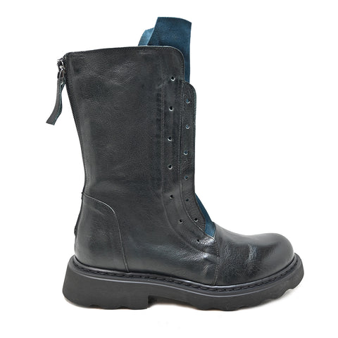 LIVIA 04 - amphibian leather + ATLANTICK suede