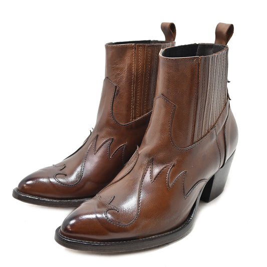 BLAIRE 02 - Texas-Stiefeletten aus Leder BRIAR