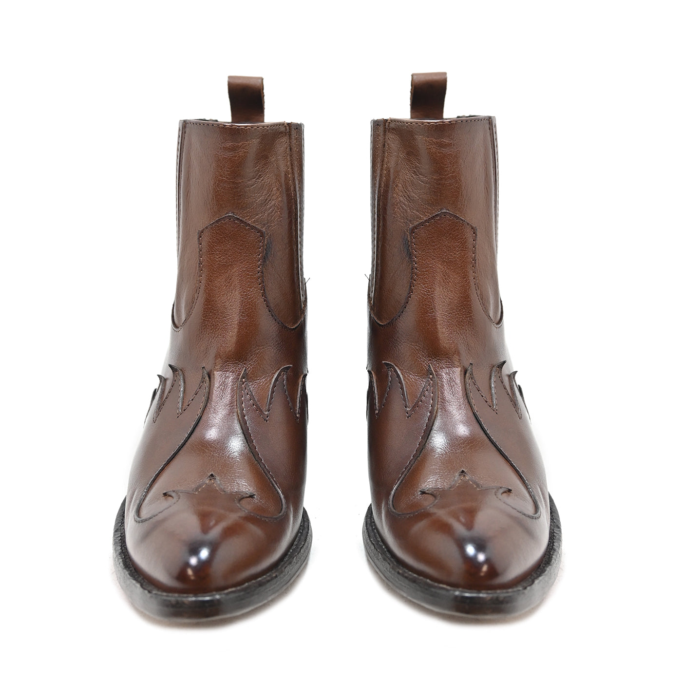 BLAIRE 02 - Texas-Stiefeletten aus Leder BRIAR