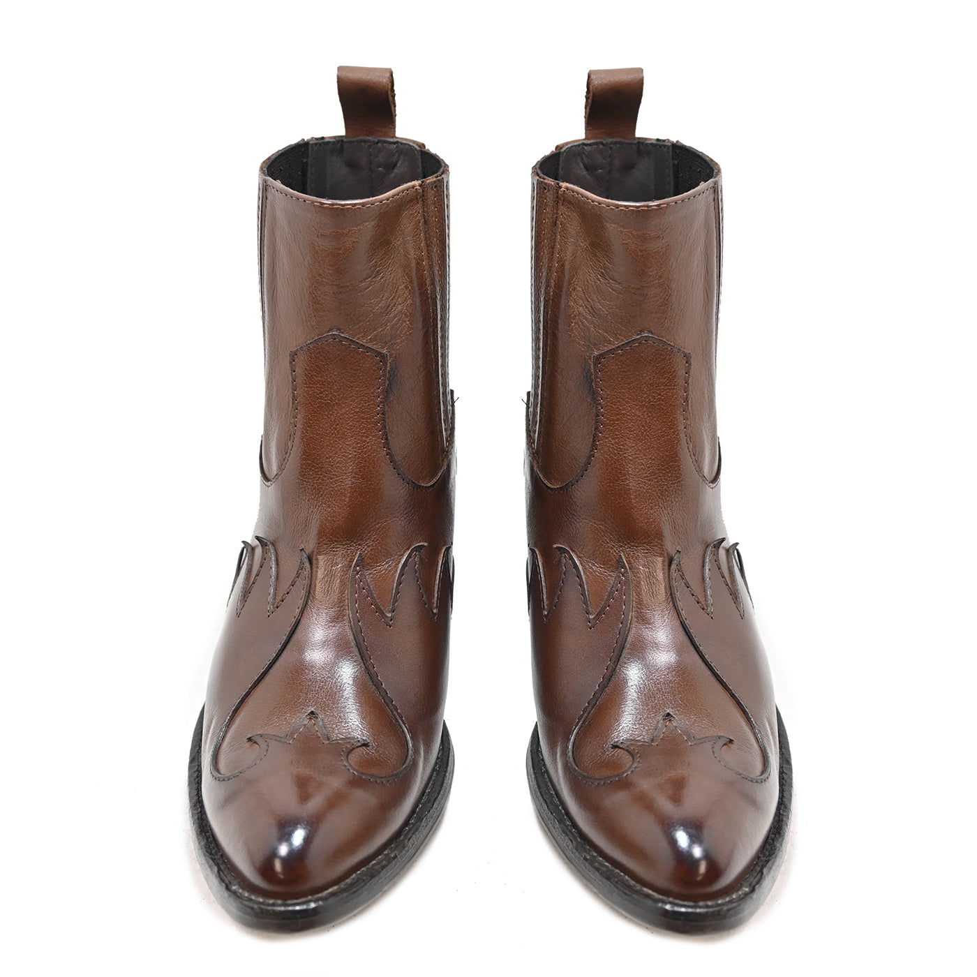 BLAIRE 02 - Texas-Stiefeletten aus Leder BRIAR
