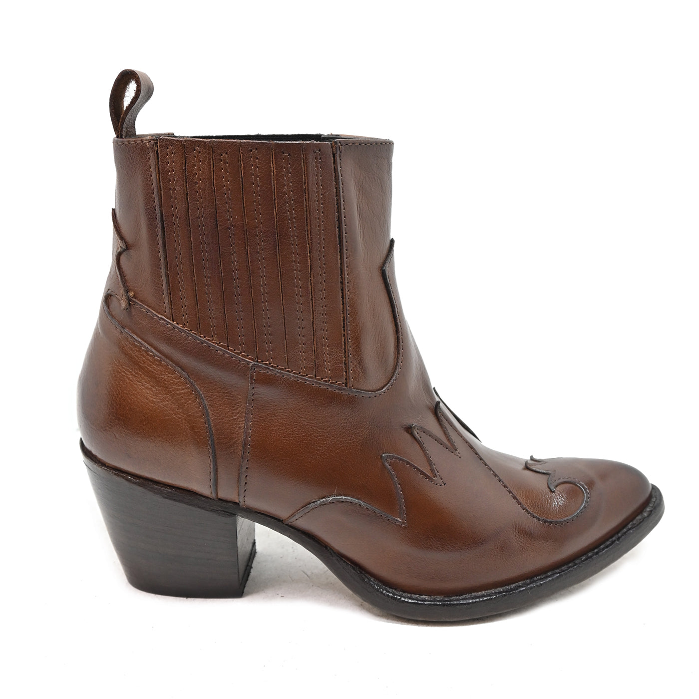BLAIRE 02 - Texas-Stiefeletten aus Leder BRIAR