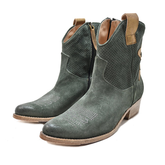 K2/25 - Texas Stiefeletten aus Wildleder AGAVE