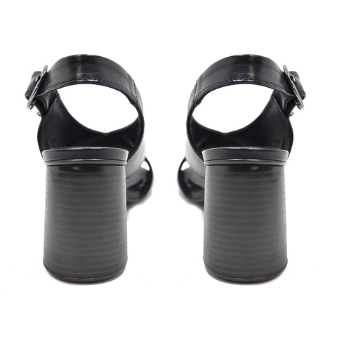 YUMA 03 - sandals leather BLACK