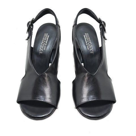 YUMA 03 - sandals leather BLACK