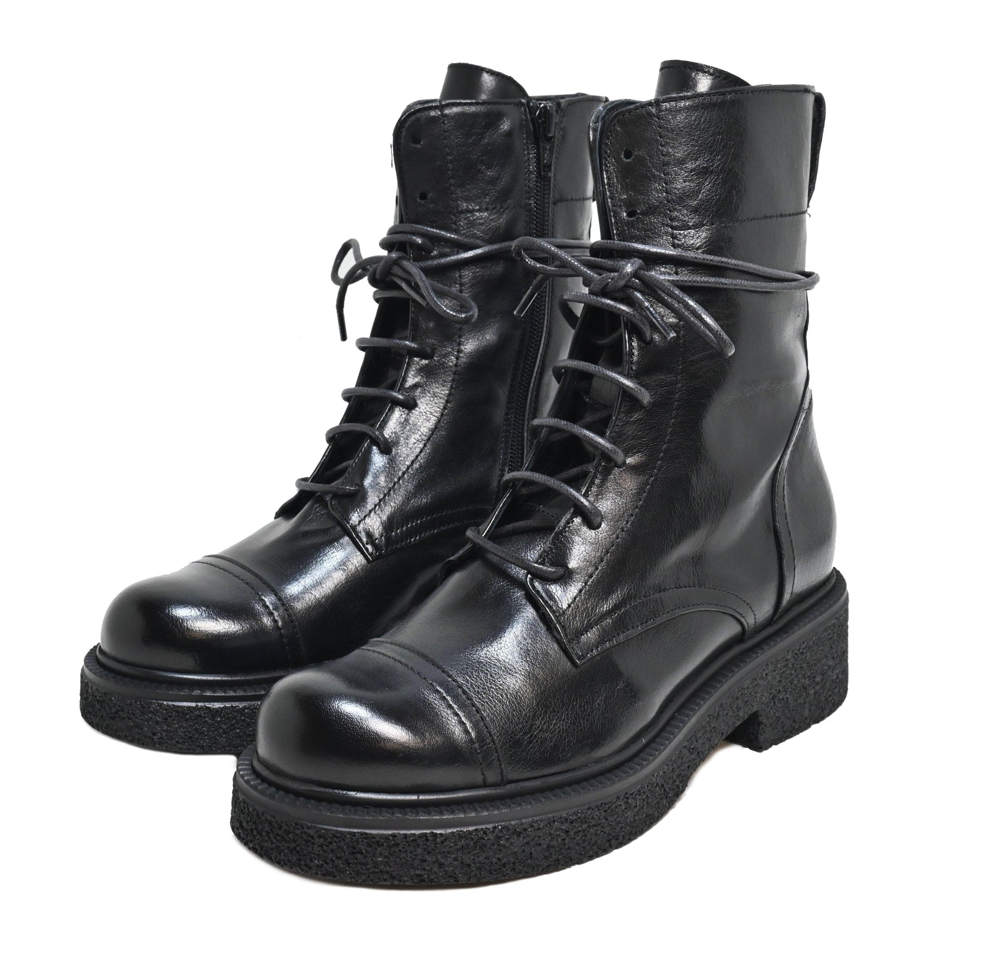 KIRA 14 - urban amphibian leather BLACK - History541