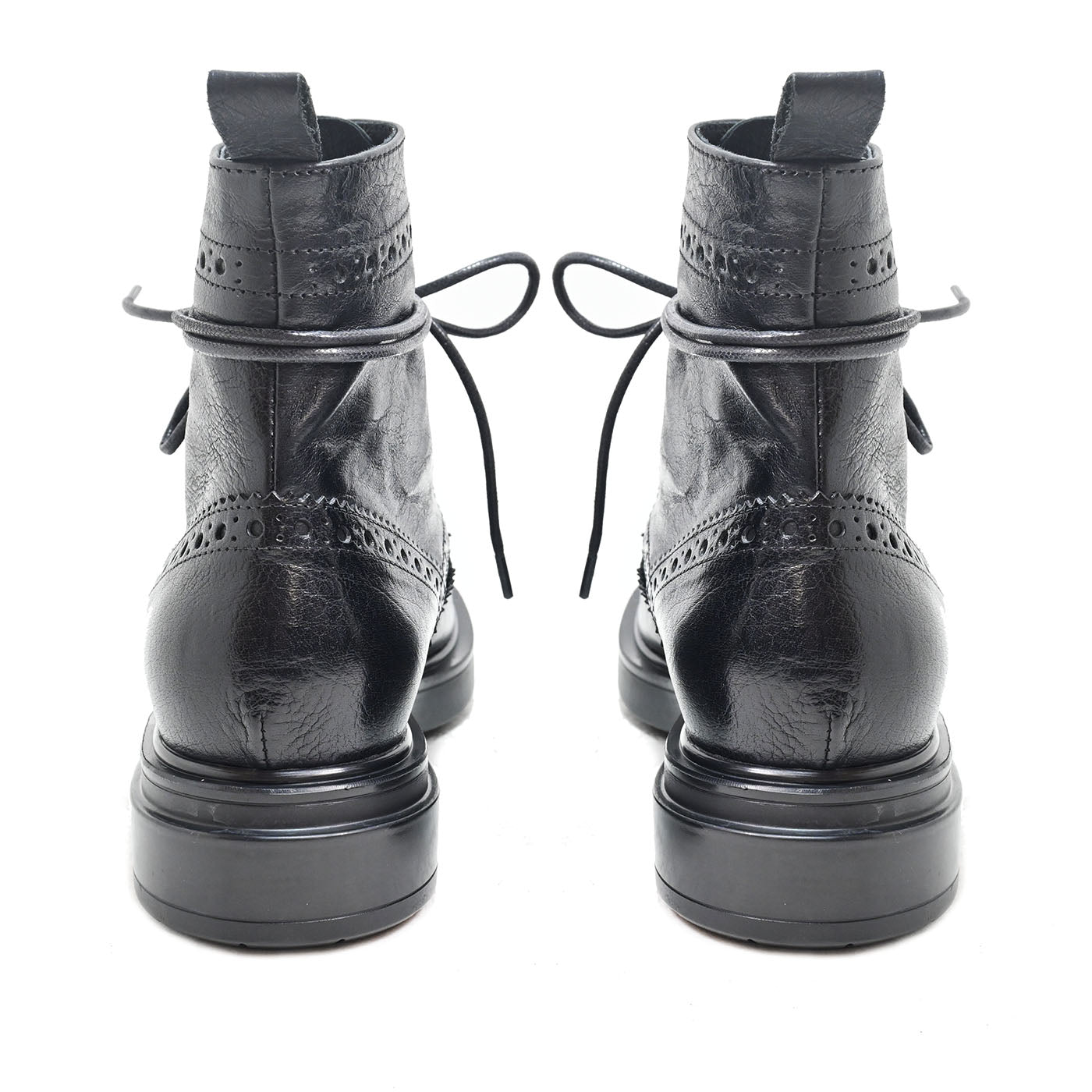 LELA 02 - lace-up ankle boots leather BLACK - History541