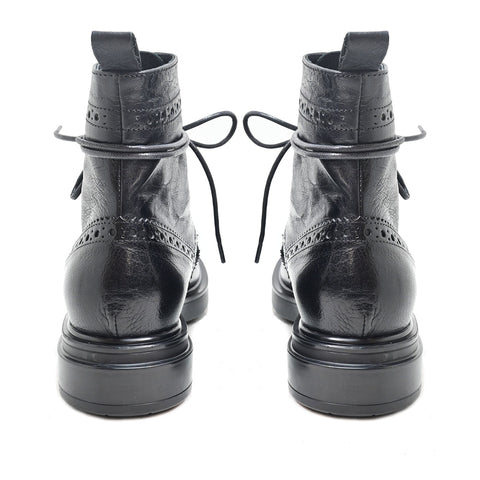 LELA 02 - lace-up ankle boots leather BLACK - History541
