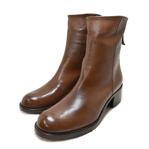 ESTER 01 - TAN leather ankle boot