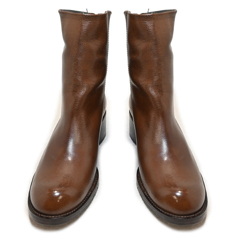 ESTER 01 - TAN leather ankle boot