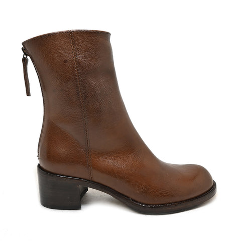 ESTER 01 - TAN leather ankle boot