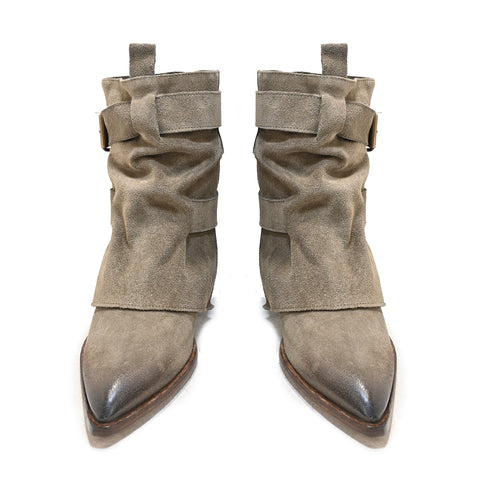 LILY 03 - EBONY suede ankle boots