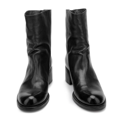 ESTER 01 - stivaletto pelle NERO