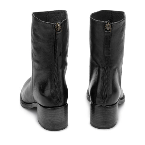 ESTER 01 - stivaletto pelle NERO
