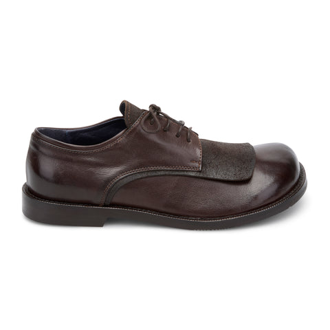 GISELLE 01 - scarpa stringata pelle FONDENTE
