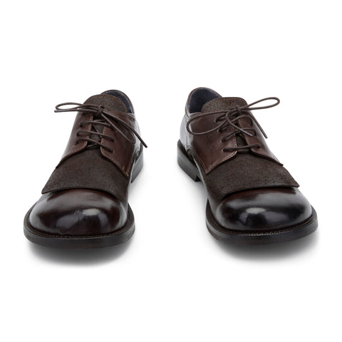 GISELLE 01 - scarpa stringata pelle FONDENTE