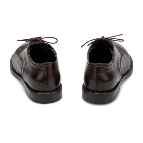 GISELLE 01 - scarpa stringata pelle FONDENTE