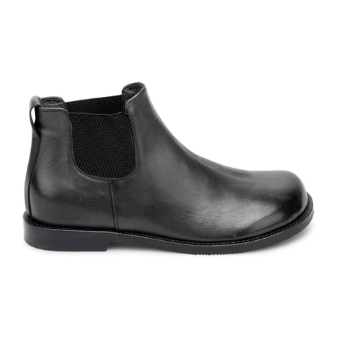 GISELLE 03 - stivaletto chelsea pelle NERO