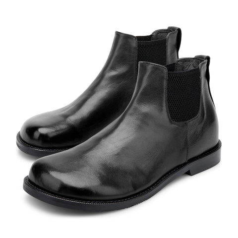 GISELLE 03 - stivaletto chelsea pelle NERO
