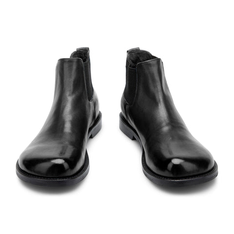 GISELLE 03 - stivaletto chelsea pelle NERO