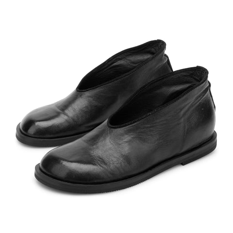 IOLE 17 - BLACK leather ankle boot