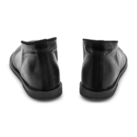 IOLE 17 - BLACK leather ankle boot