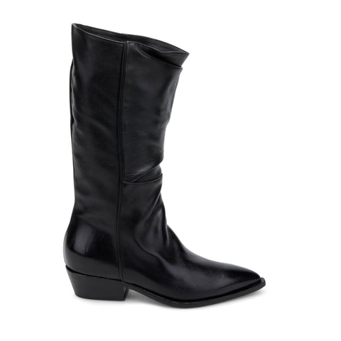 LILY 04 - stivale pelle NERO